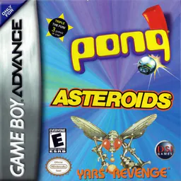 3 Games in One! - Yars' Revenge + Asteroids + Pong