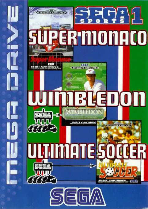 Sega Sports 1 (Wimbledon, Ult.Soccer, Super Monaco)