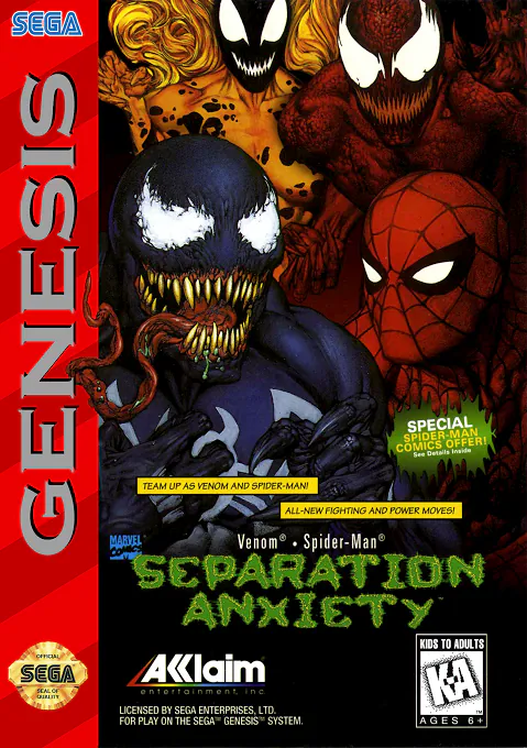 Spider-Man and Venom - Separation Anxiety