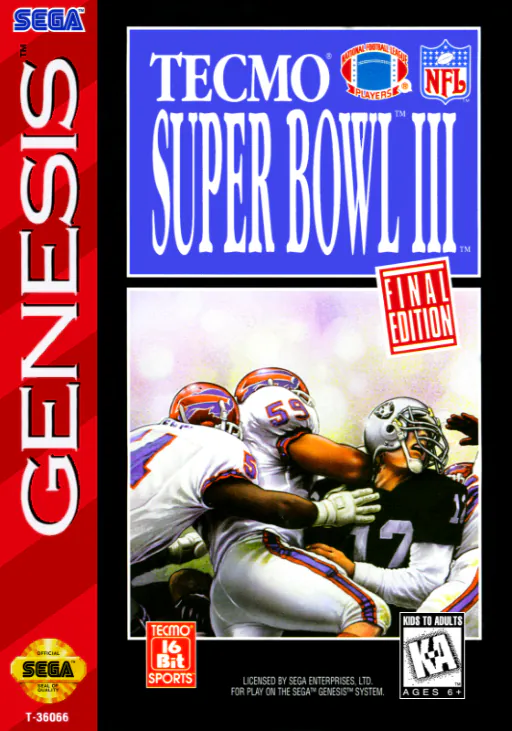 Tecmo Super Bowl III Final Edition